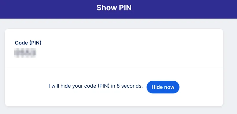 PIN Details