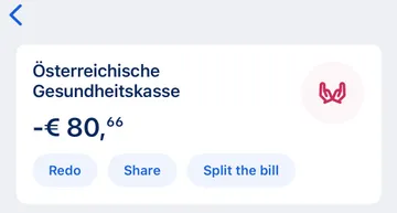 Transaction details - outgoing transfer