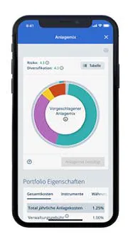 Handybildschirm mit Kreis Abbildung