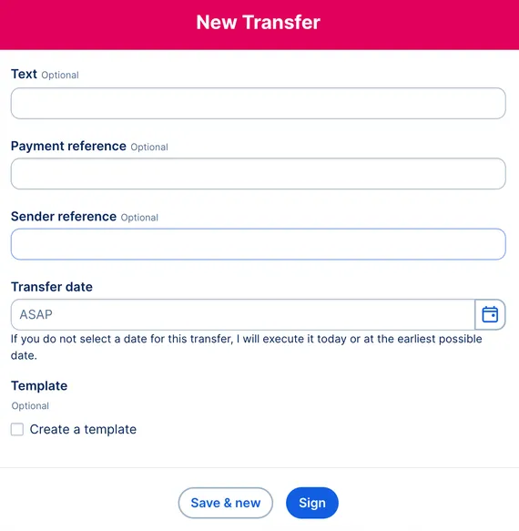 George web - save open order in transfer screen