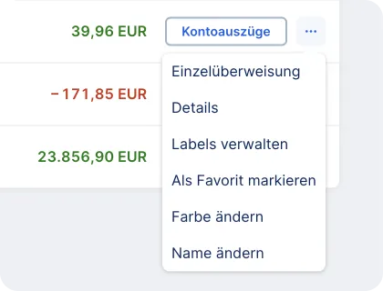 Accounts Widget