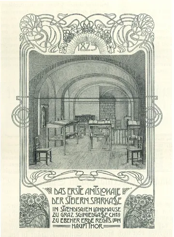 The first Sparkasse branch