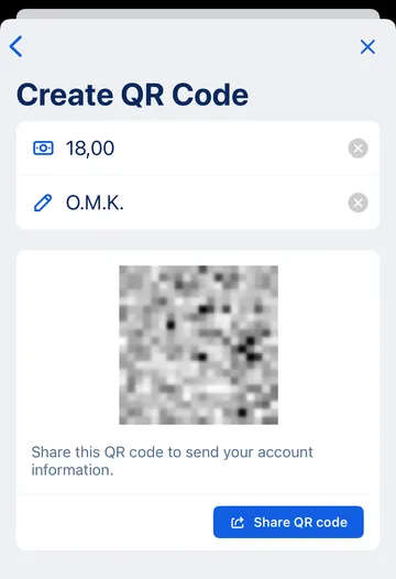 QR-code split bill