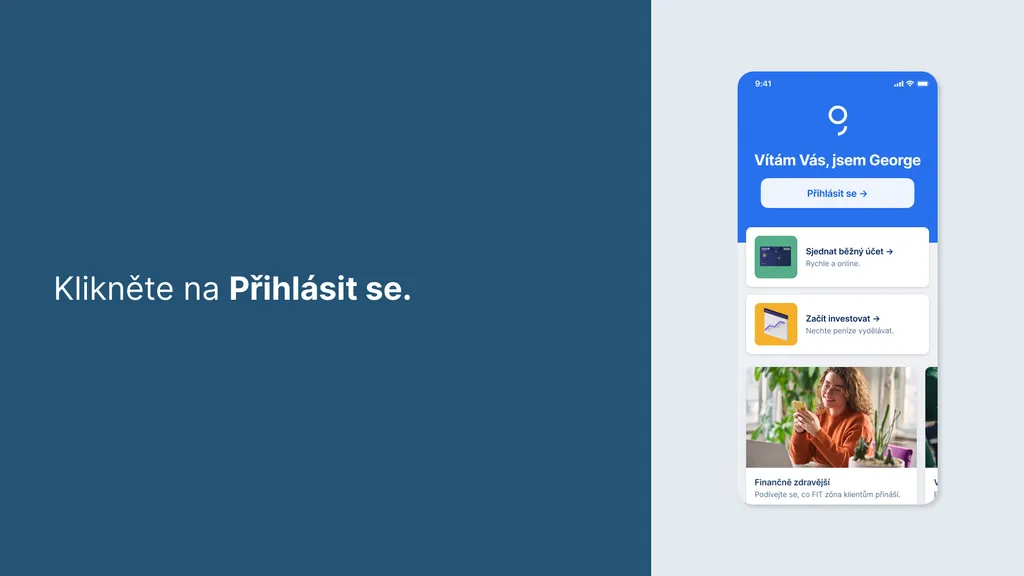 Klikněte na Přihlásit se.