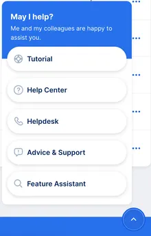 George Business Help Menu revealed - Tutorial, Help Center, Helpdesk, Advice, Feature Assistant