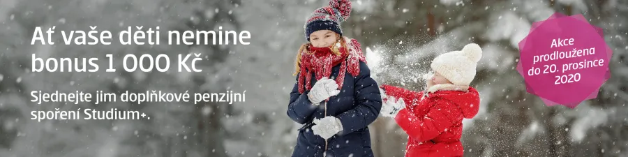 Bonus 1 000 Kč k penzijku