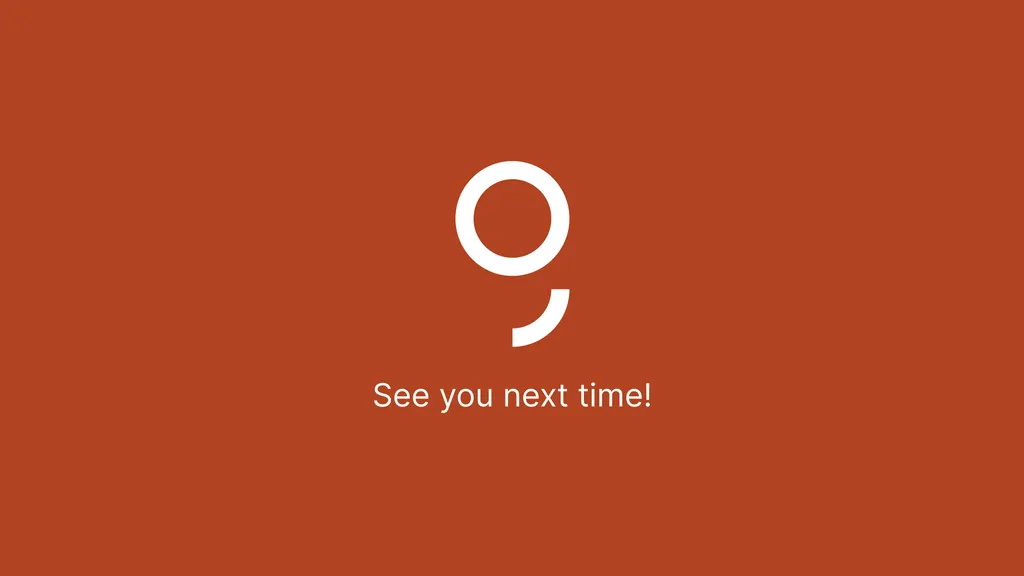 See you next time!