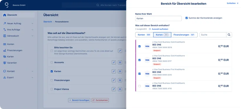 Bereich bearbeiten