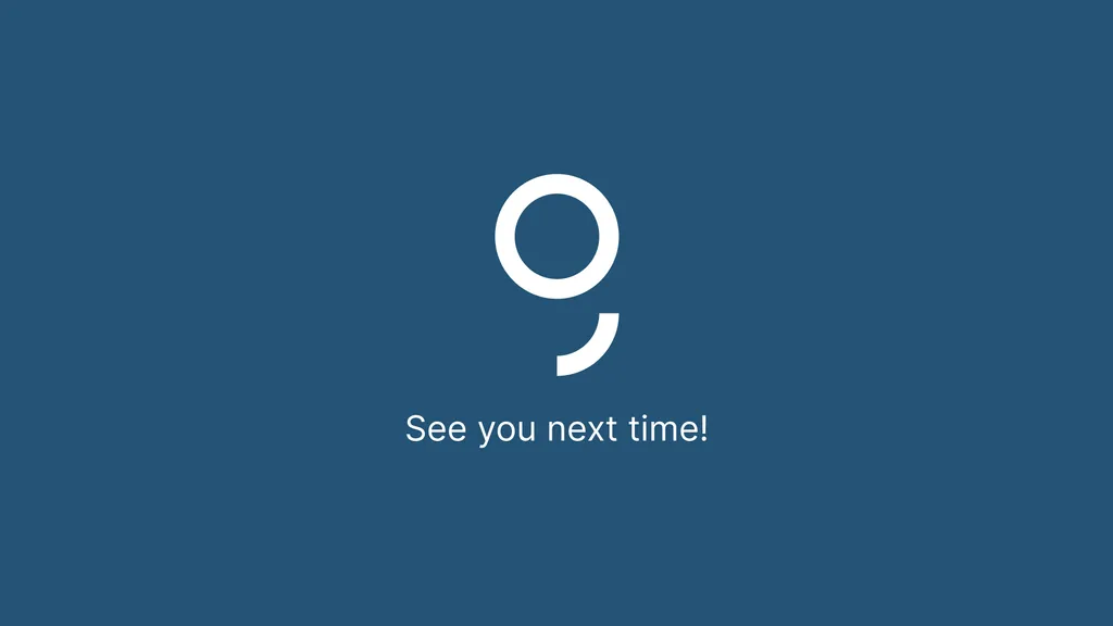 See you next time!