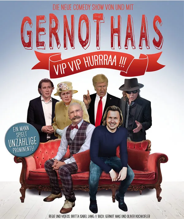 Plakat "Die neue Comedy Show von und mit Gernot Haas"
