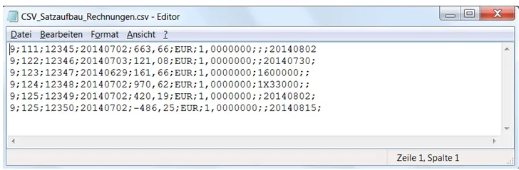 CSV Beispiel