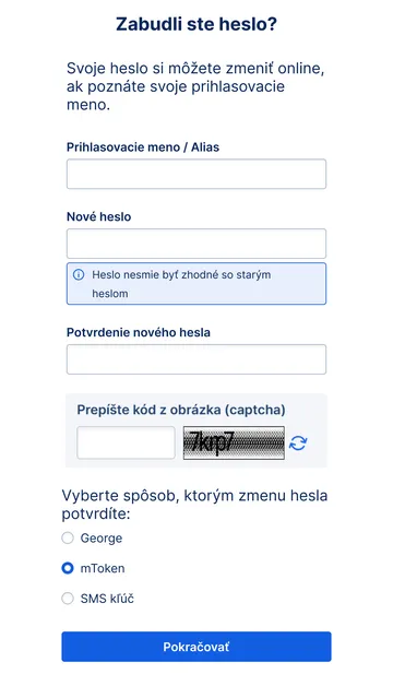 potvrdenie nového hesla