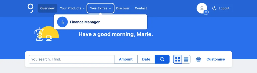 Finance Manager in Extras - Overview