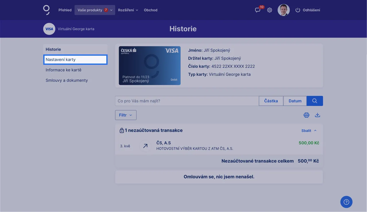 Platba na kontakt