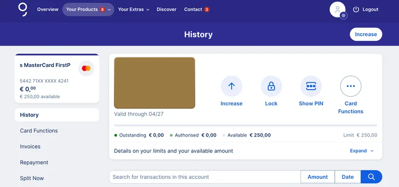 Functions - credit card