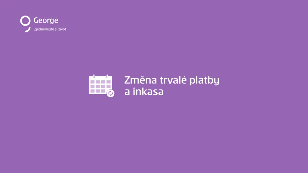 Jak změním trvalou platbu v Georgi krok 1