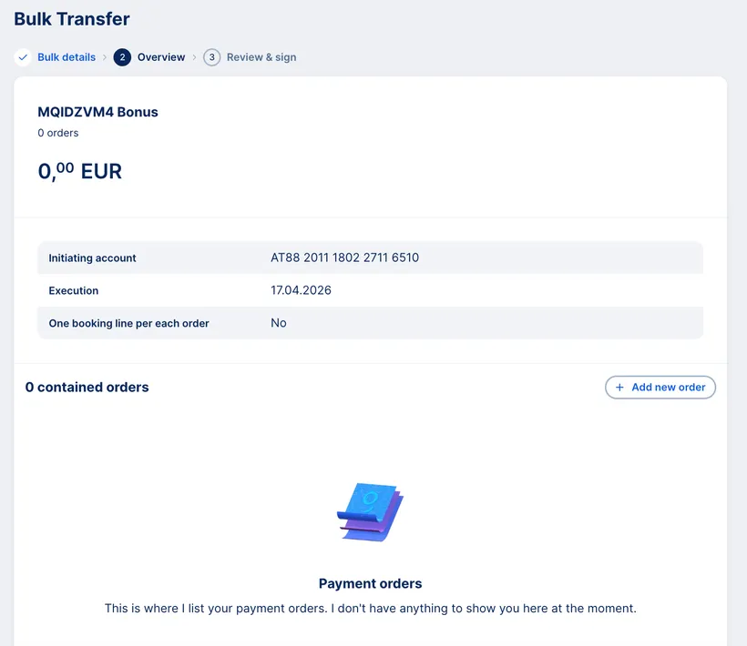 Your Bulk Transfer
